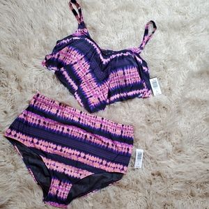 Torrid Pink and Purple Bikini